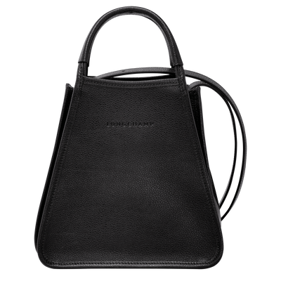 Le Foulonné S Handbag , Black - Leather