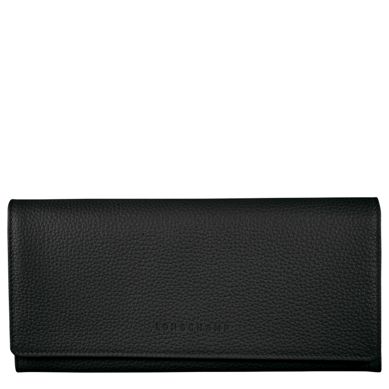 Le Foulonné Continental wallet , Black - Leather  - View 1 of  4