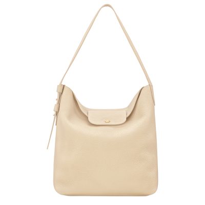 Le Cadence M Shoulder bag , Vanilla - Leather