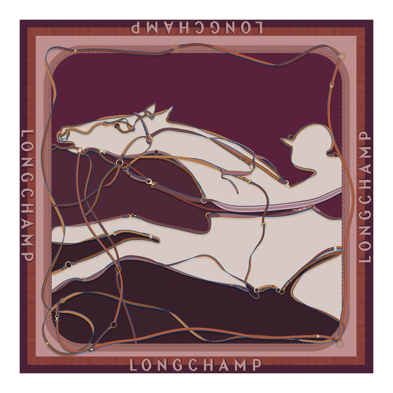A toute Allure Silk scarf 90 , Pomegranate - OTHER  - View 1 of  2
