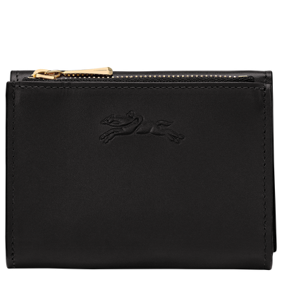 &Eacute;pure Compact wallet , Black - Leather