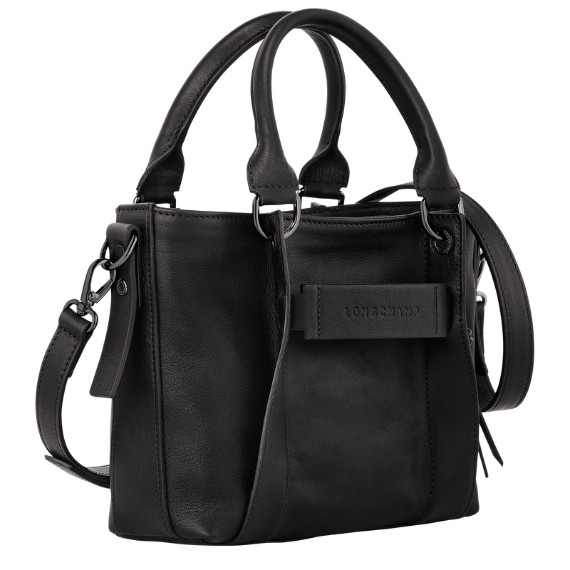 Longchamp 3D S Handbag , Black - Leather  - View 3 of  6