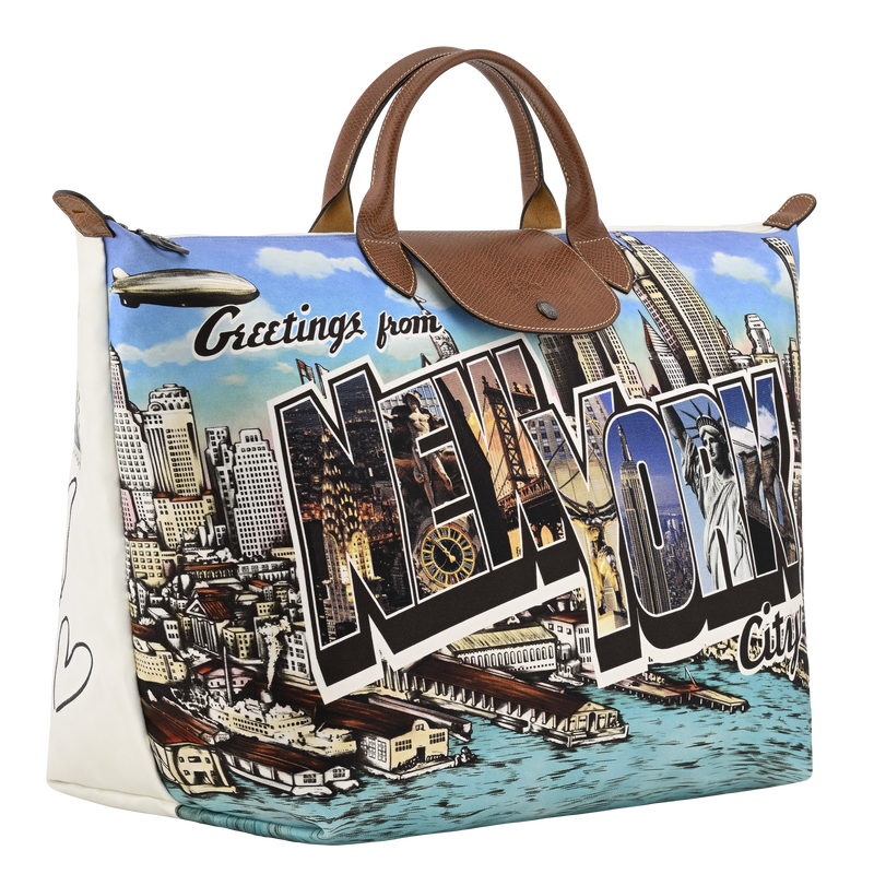 S Travel bag Longchamp X Jeremy Scott , Brown - Canvas  - View 2 of  4