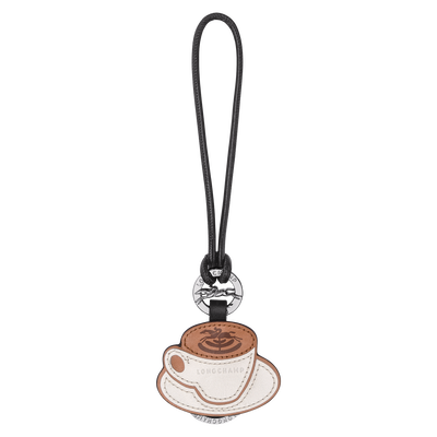 Key ring , Coffee - Leather