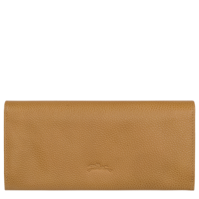 Le Foulonné Long continental wallet , Nutmeg - Leather