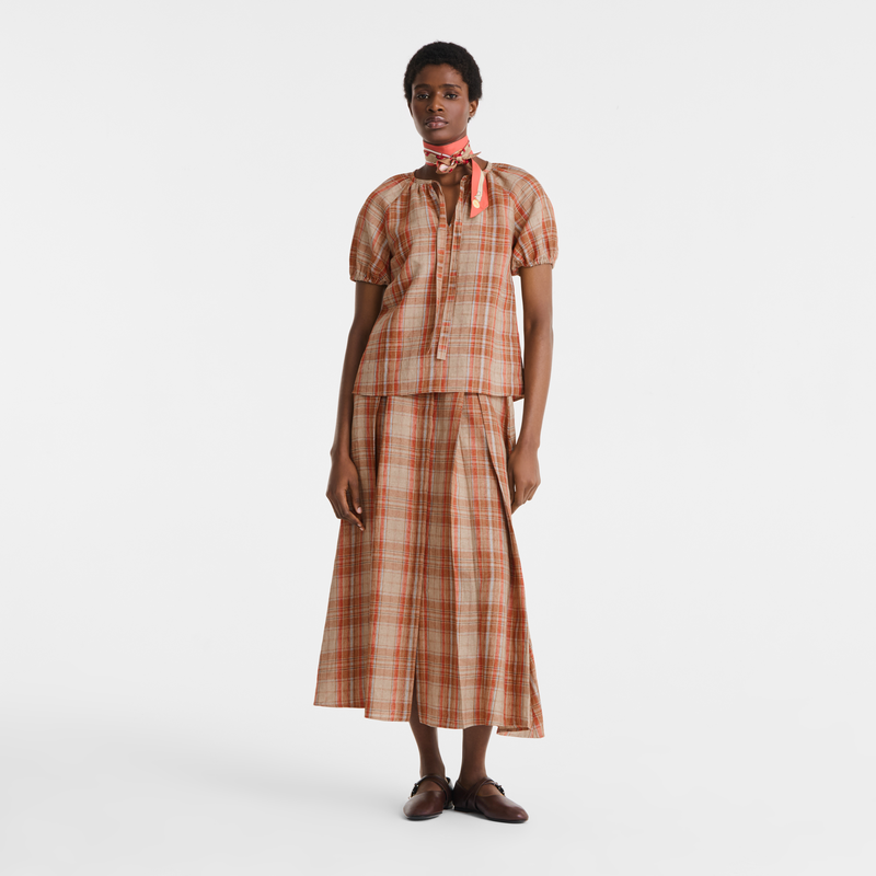 Shirt , Amber - Plaid linen  - View 1 of  4