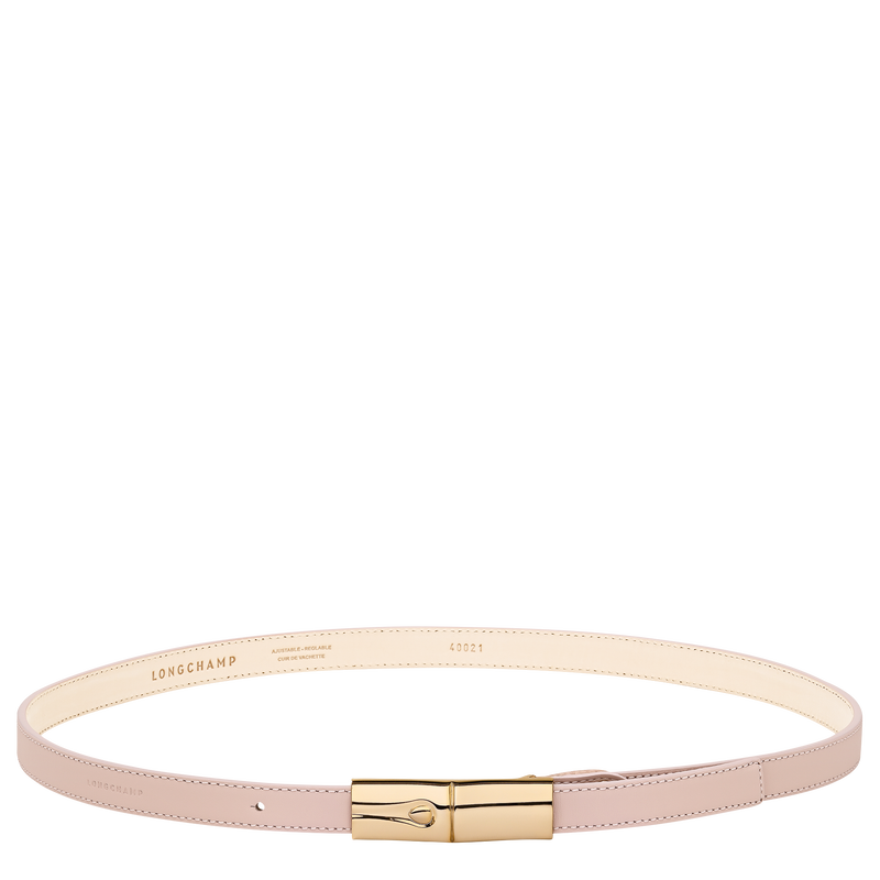 Le Roseau Ladies' belt , Petal Pink - Leather  - View 1 of  2