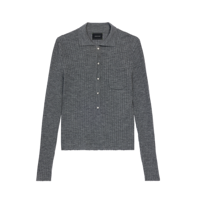 Top , Grey - Knit