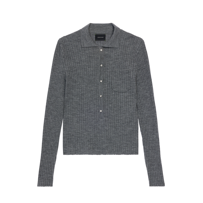 Top , Grey - Knit  - View 1 of  5