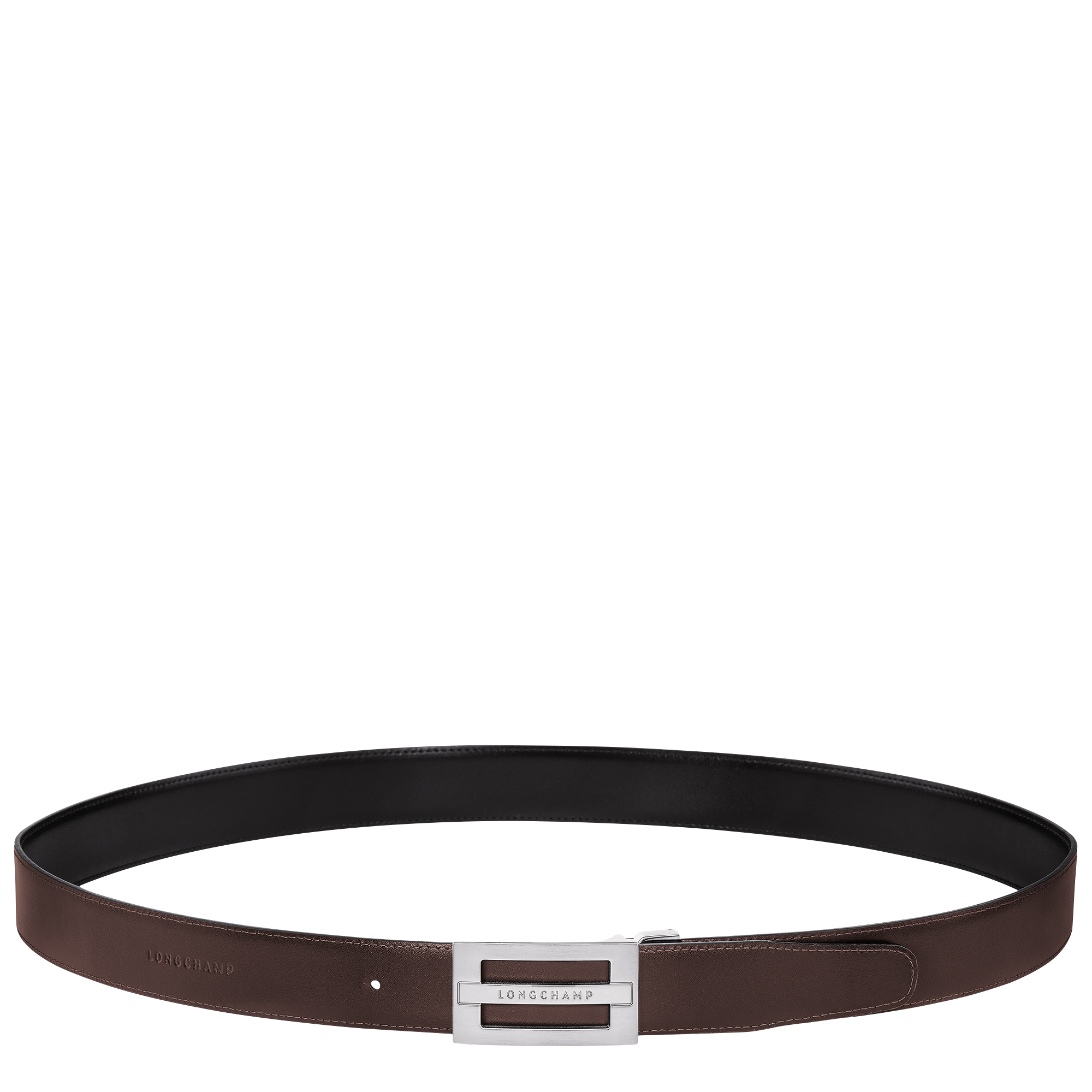 Delta Box Men's belt, Black/Mocha