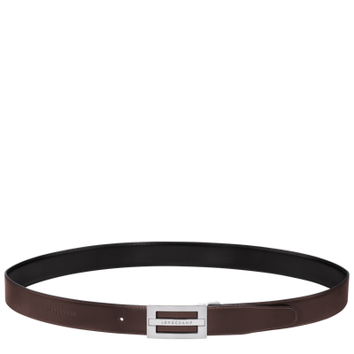 Delta Box Men's belt, Black/Mocha