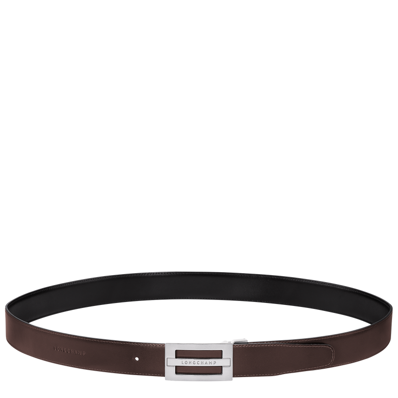 Delta Box Men's belt , Black/Mocha - Leather  - View 3 of  5