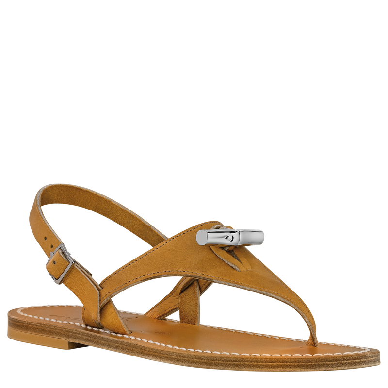 Longchamp x K.Jacques Sandals , Natural - Leather  - View 2 of  3