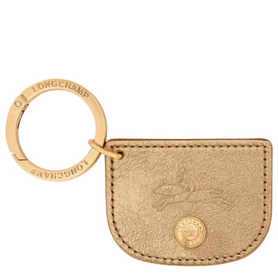 Épure Key ring , Gold - Leather