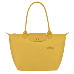 Le Pliage Green M Tote bag , Corn - Recycled canvas