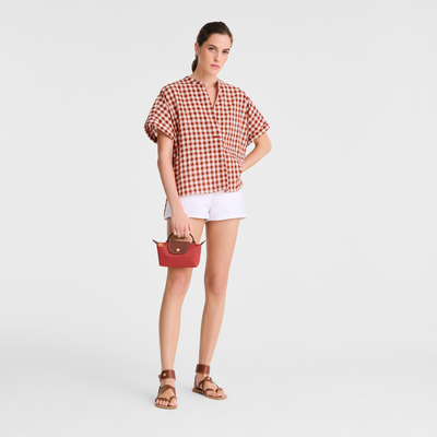 Le Pliage Original Pouch with handle, Tomato