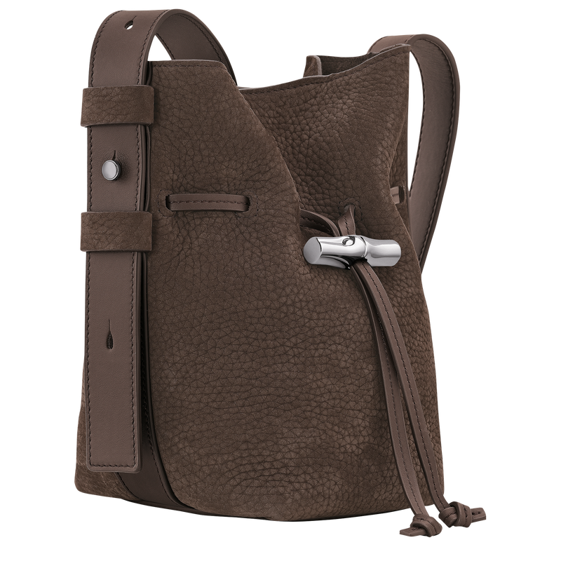 Le Roseau S Bucket bag , Mocha - Leather  - View 2 of  5