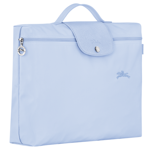 Le Pliage Green S Briefcase , Sky Blue - Recycled canvas - View 3 of  6