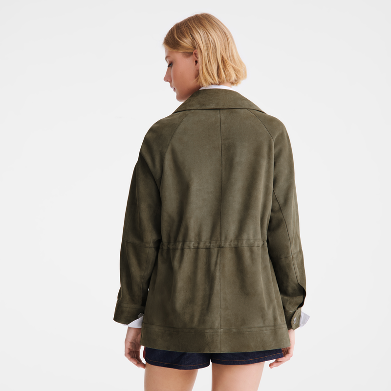 Safari jacket , Khaki - Leather  - View 3 of  6
