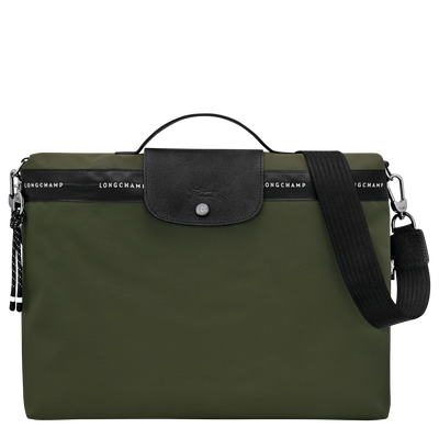 Le Pliage Energy Briefcase , Khaki - Canvas