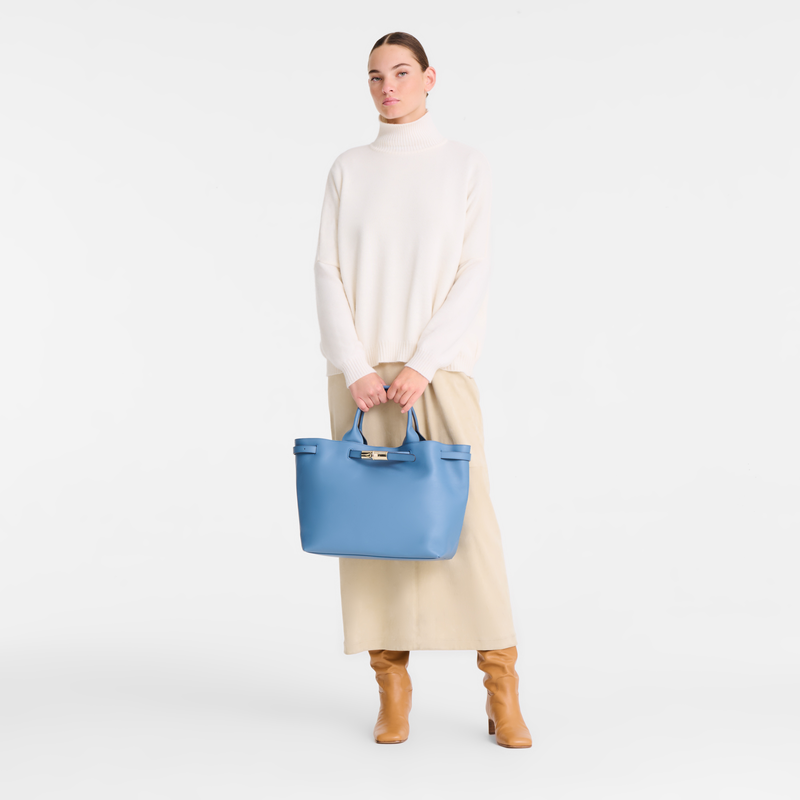 Le Smart Tote bag , Slate - Leather  - View 1 of  1