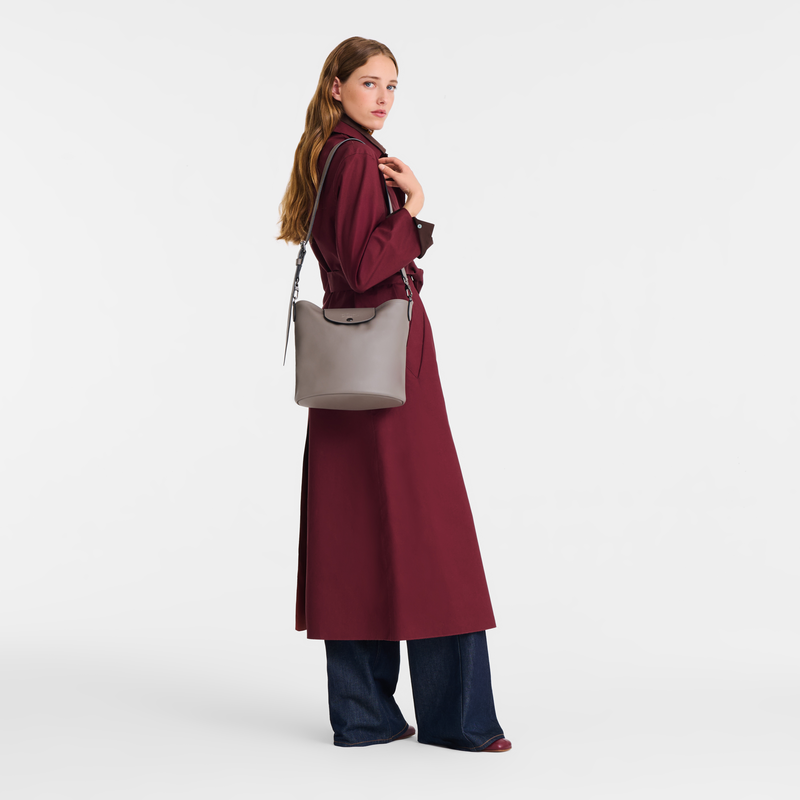 Le Pliage Xtra M Shoulder bag , Turtledove - Leather  - View 2 of  6