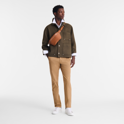 Le Foulonn&eacute; M Belt bag , Caramel - Leather