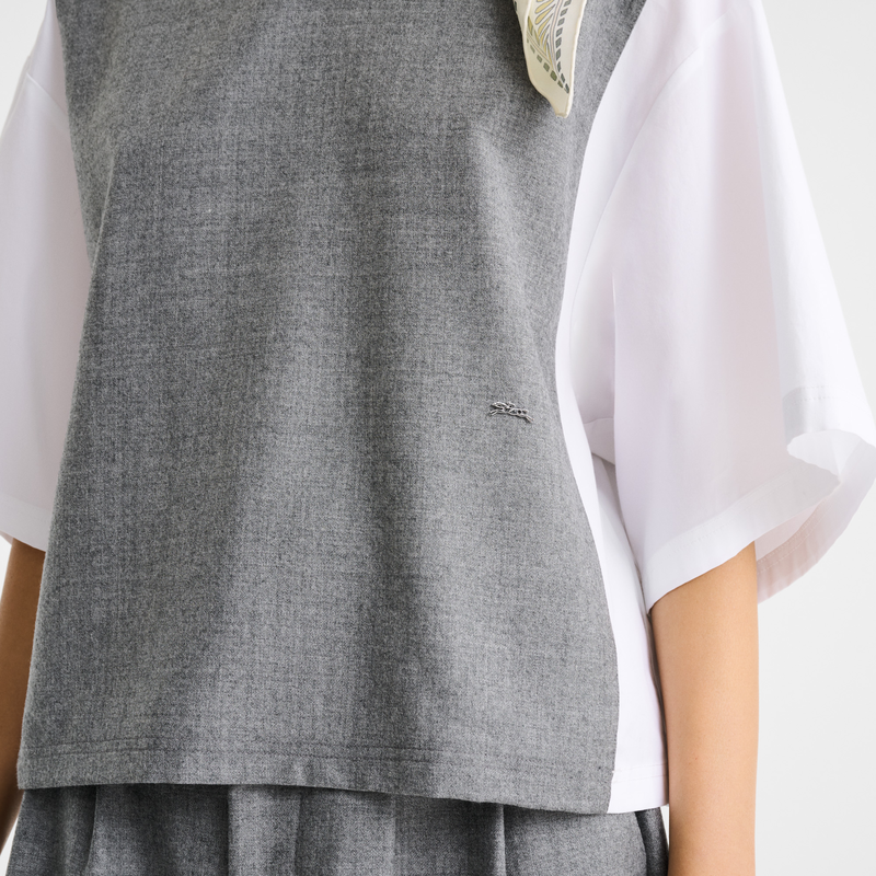 Top , Grey - Flannel  - View 3 of  3