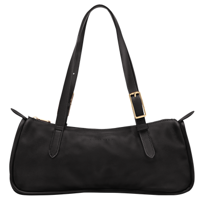 Looong L Shoulder bag , Black - Leather