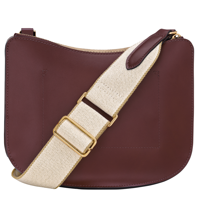 Épure Crossbody bag , Burgundy - Leather  - View 4 of  6