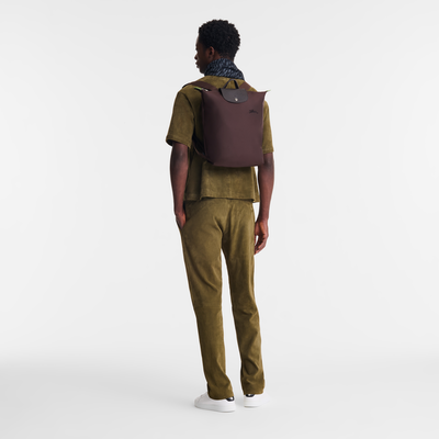 Le Pliage Green M Backpack , Mocha - Recycled canvas
