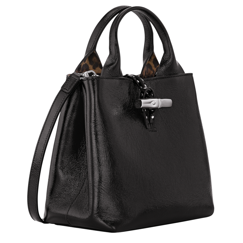 Le Roseau S Handbag , Black - Leather  - View 3 of  7
