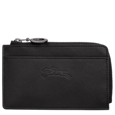 Le Pliage Xtra Card holder , Black - Leather