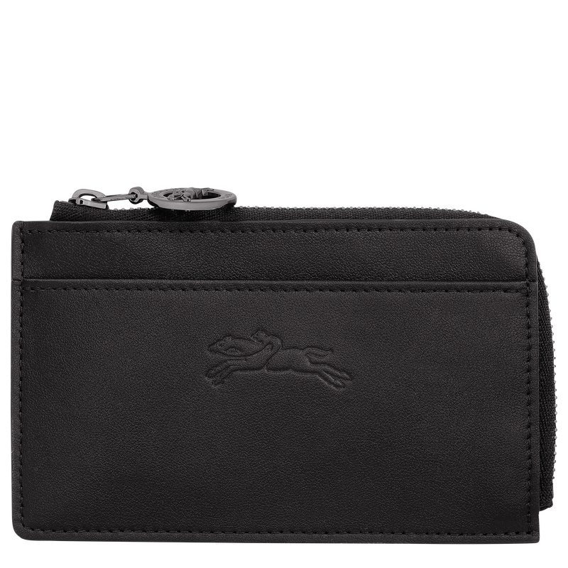 Le Pliage Xtra Card holder , Black - Leather  - View 1 of  2