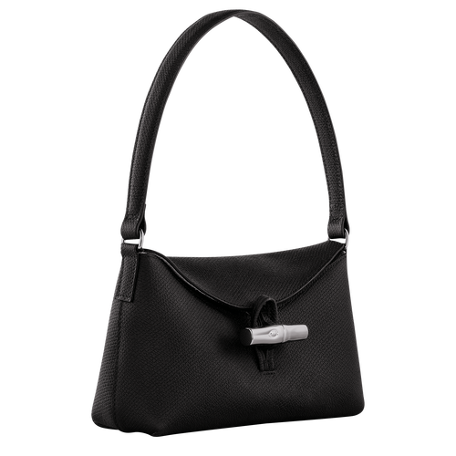 Roseau S Hobo bag , Black - Leather - View 3 of  6