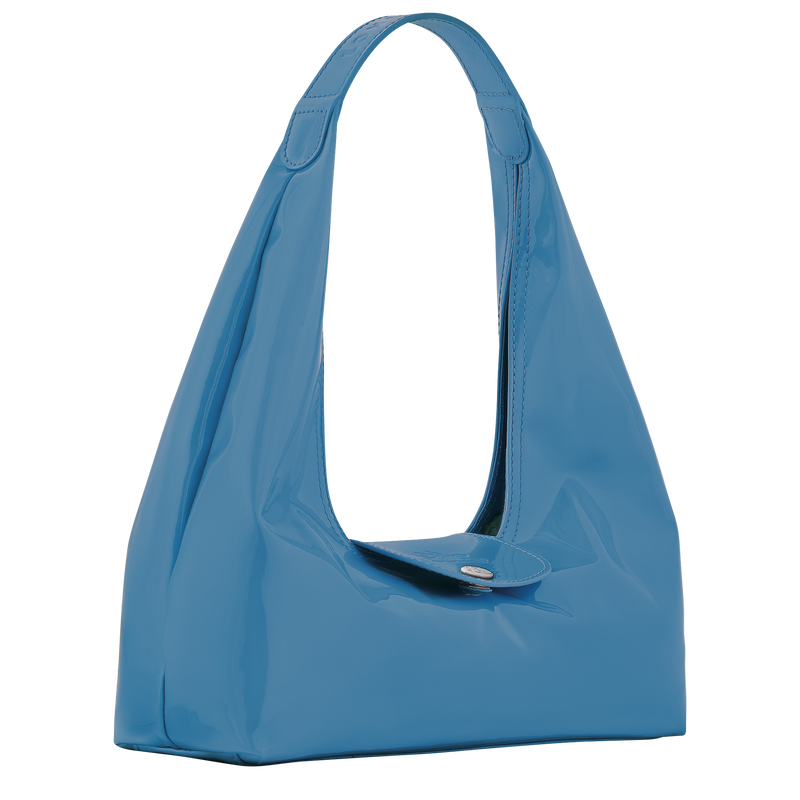 Le Pliage Xtra M Shoulder bag , Azure - Leather  - View 2 of  3
