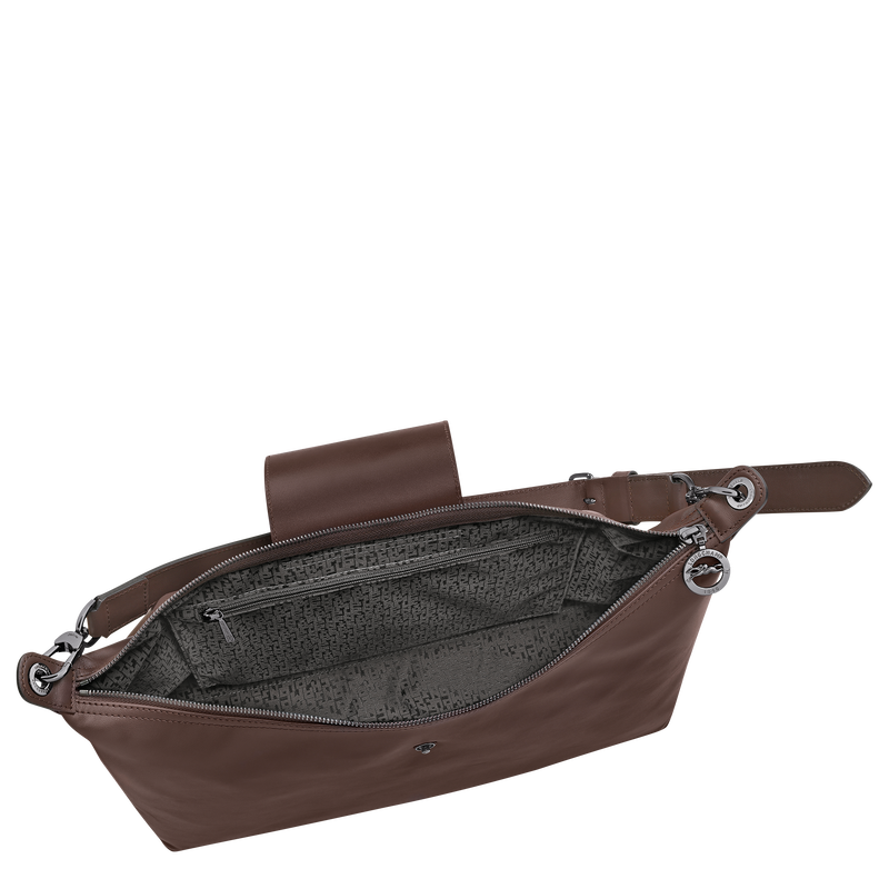 Le Pliage Xtra XL Hobo bag , Mocha - Leather  - View 4 of  5