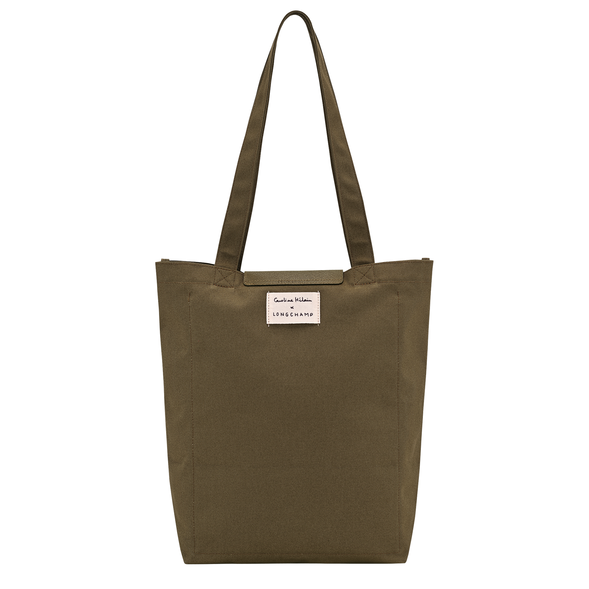 Caroline H&eacute;lain x Longchamp Tote bag M, Olive
