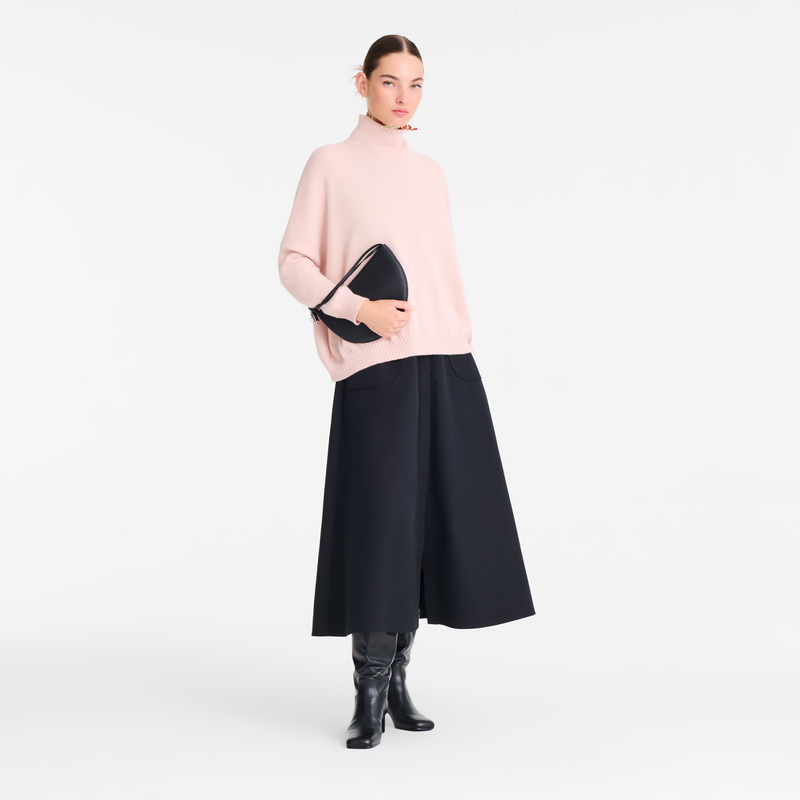 Le Roseau Clutch , Black - Leather  - View 2 of  6