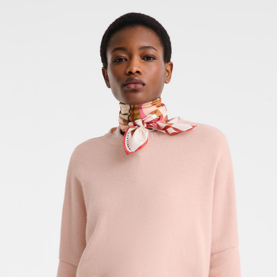 L'Arc-en-ciel Silk scarf 70 , Strawberry - Silk
