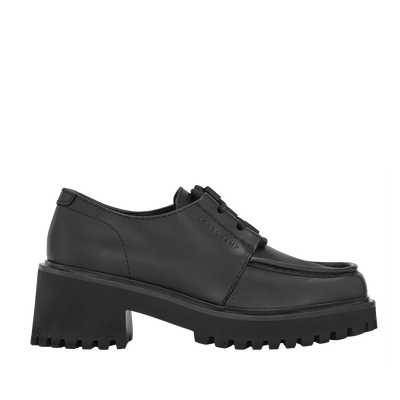 La Voyageuse Derby , Black - Leather