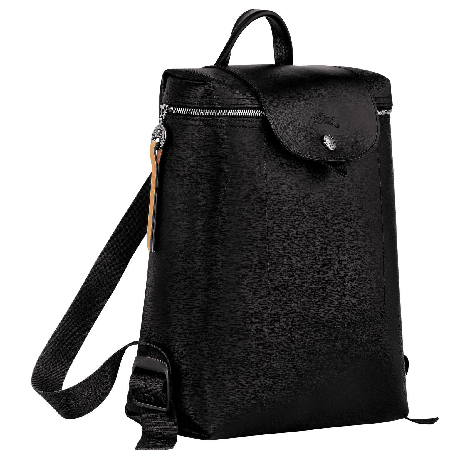 All black longchamp backpack best sale