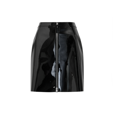 Skirt , Black - Leather