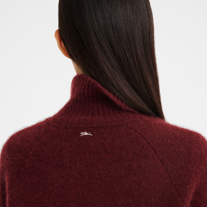 Cardigan , Burgundy - Knit  - View 5 of  6