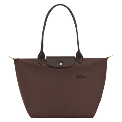 Le Pliage Green L Tote bag , Mocha - Recycled canvas