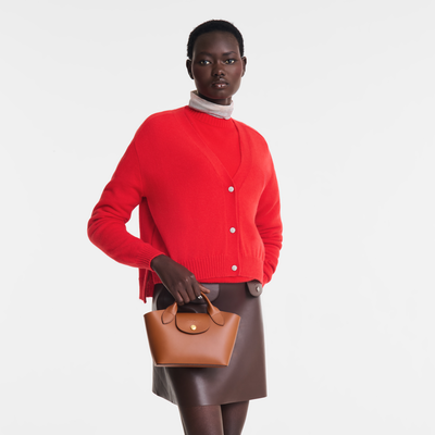 Épure XS Tote bag , Cognac - Leather