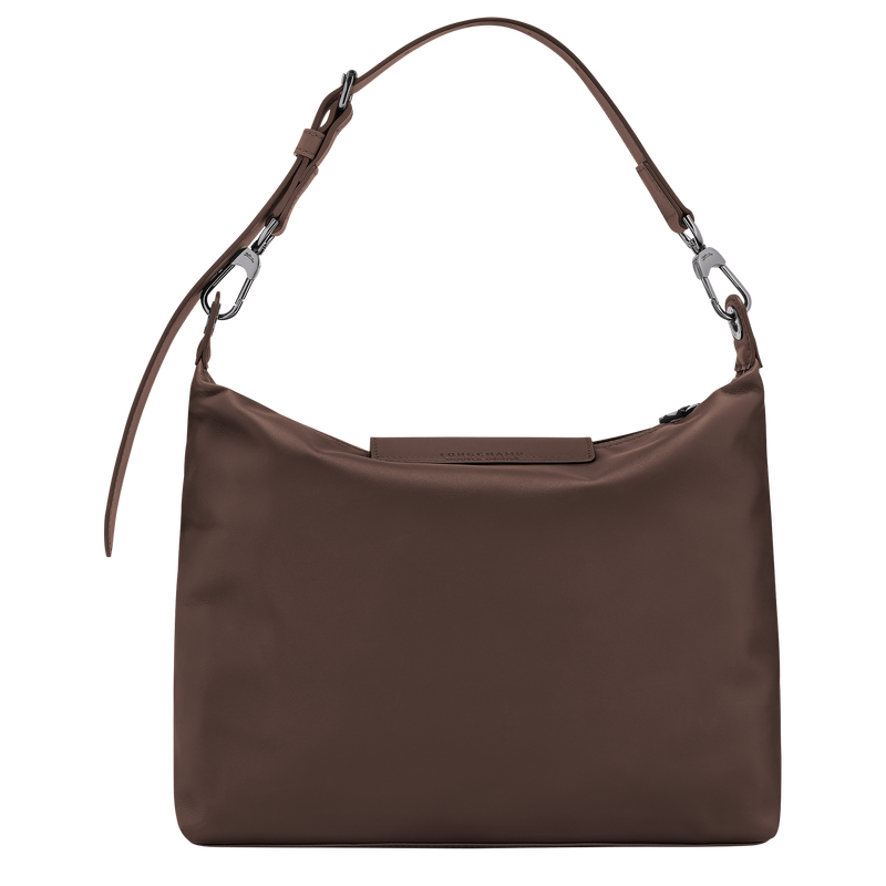 Le Pliage Xtra M Hobo bag , Mocha - Leather  - View 3 of  5