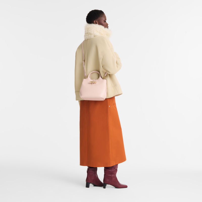 Le Roseau S Handbag , Petal Pink - Leather  - View 2 of  6