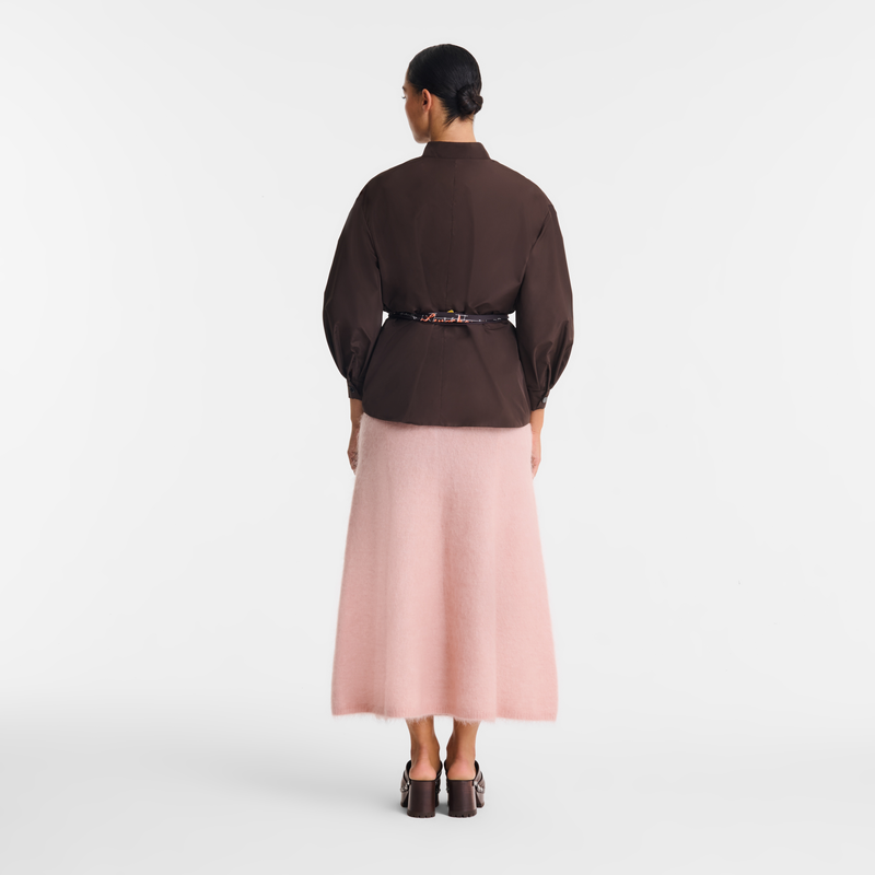 Kimono jacket , Mocha - Techno taffeta  - View 3 of  5