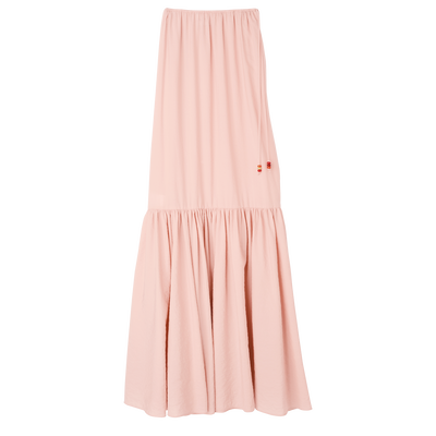 Long skirt , Nude - Crepe
